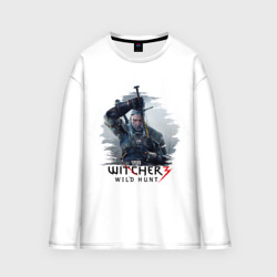 Мужской лонгслив oversize хлопок The Witcher 3