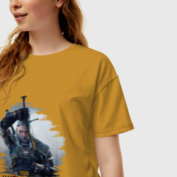 Женская футболка хлопок Oversize The Witcher 3 - фото 2