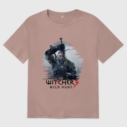 Женская футболка хлопок Oversize The Witcher 3