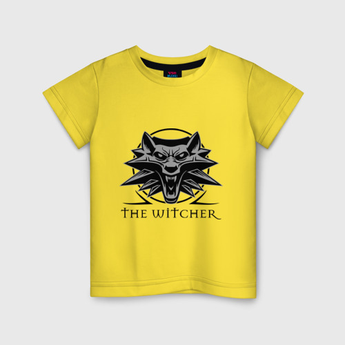 Детская футболка хлопок The Witcher 3, цвет желтый