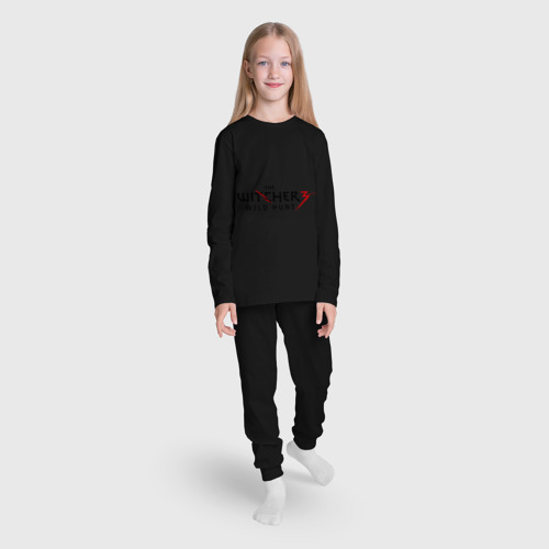 Детская пижама с лонгсливом хлопок The Witcher 3, цвет черный - фото 5