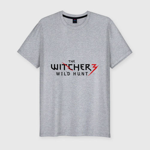 Мужская футболка хлопок Slim с принтом The Witcher 3, вид спереди #2