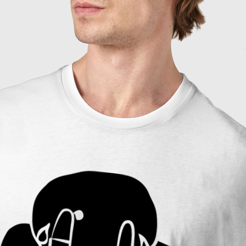 Мужская футболка хлопок Radiohead, цвет белый - фото 6