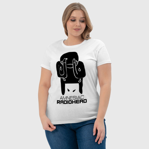 Женская футболка хлопок с принтом Radiohead, фото #4