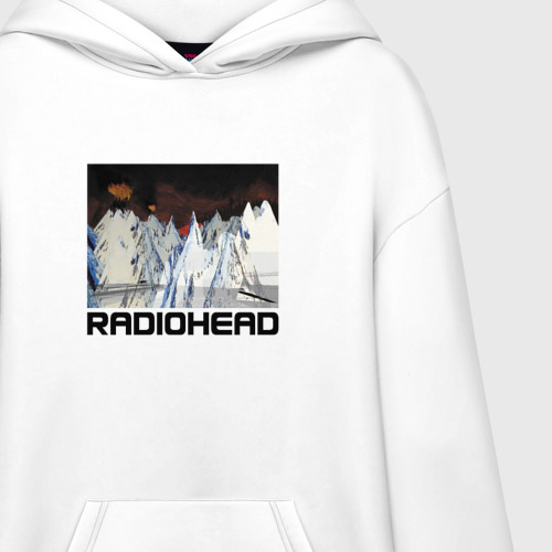 Худи SuperOversize хлопок Radiohead, цвет белый - фото 3