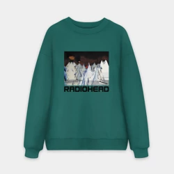 Мужской свитшот oversize без начеса хлопок Radiohead