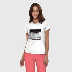 Женская пижама с белой футболкой хлопок Radiohead - фото 2