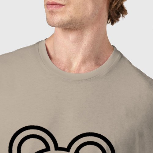 Мужская футболка хлопок Radiohead, цвет миндальный - фото 6