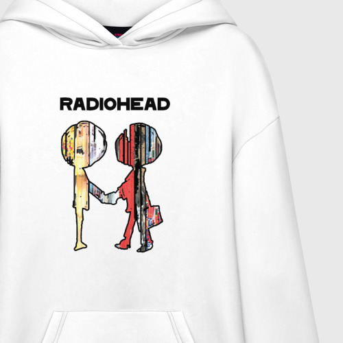 Худи SuperOversize хлопок Radiohead, цвет белый - фото 3