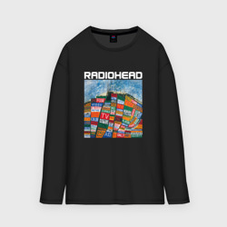 Мужской лонгслив oversize хлопок Radiohead