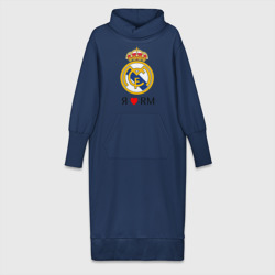 Платье удлиненное хлопок Я люблю Реал Мадрид