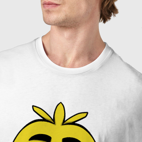 Мужская футболка хлопок Chica FNAF, цвет белый - фото 6