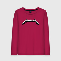 Женский лонгслив хлопок Логотип Metallica old logo