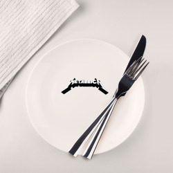 Тарелка Логотип Metallica old logo