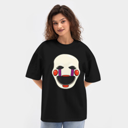 Женская футболка Oversize хлопок texturе Puppet FNAF Марионетка - фото 2