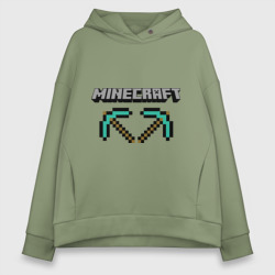 Женское худи Oversize хлопок Minecraft