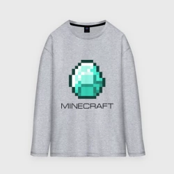 Женский лонгслив oversize хлопок Minecraft