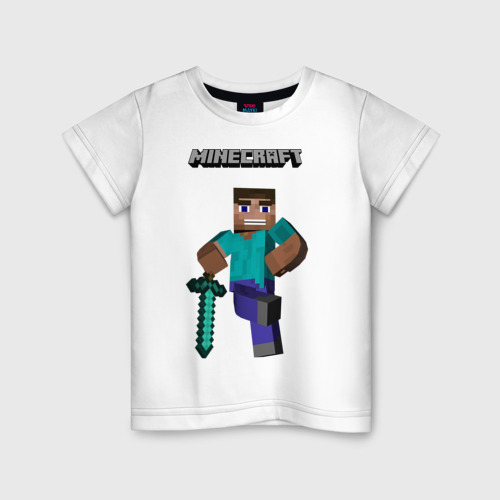 Детская футболка хлопок Minecraft