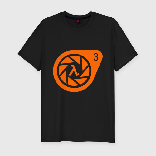 Мужская футболка хлопок Slim Half-Life 3, цвет черный