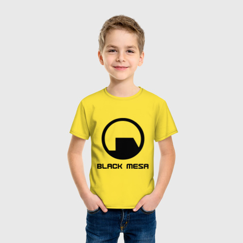 Детская футболка хлопок Black Mesa, цвет желтый - фото 3