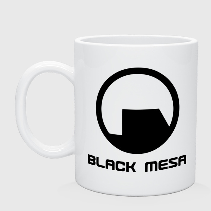 Кружка с принтом Black Mesa для любого человека, вид спереди №1. Цвет основы: белый