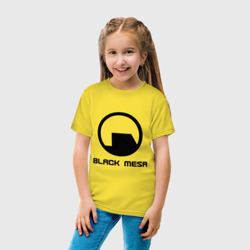 Детская футболка хлопок Black Mesa, цвет желтый - фото 5