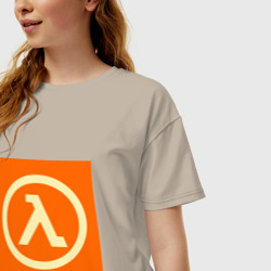 Женская футболка хлопок Oversize Half-Life - фото 2