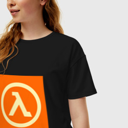 Женская футболка хлопок Oversize Half-Life - фото 2