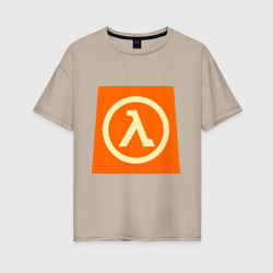 Женская футболка хлопок Oversize Half-Life