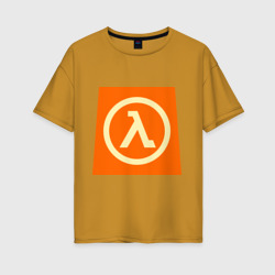 Женская футболка хлопок Oversize Half-Life