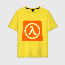 Женская футболка хлопок Oversize Half-Life