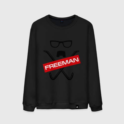 Мужской свитшот хлопок Freeman, цвет черный