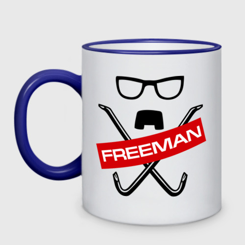 Кружка двухцветная Freeman, цвет Кант синий