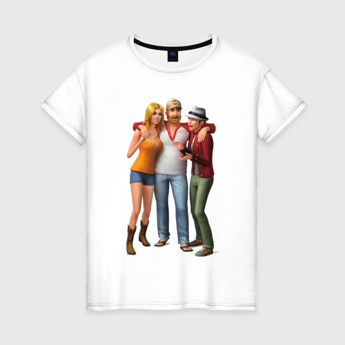 Женская футболка хлопок Sims компания