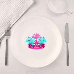 Набор: тарелка + кружка Hotline Miami logo - фото 2