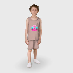 Детская пижама с шортами хлопок Hotline Miami logo - фото 2