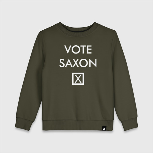 Детский свитшот хлопок Vote Saxon, цвет хаки