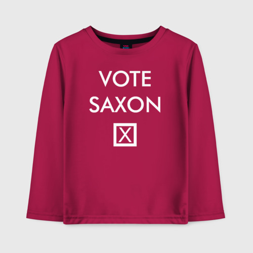 Детский лонгслив хлопок Vote Saxon, цвет маджента