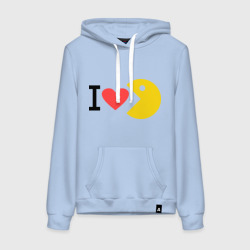 Женская толстовка хлопок I love Packman