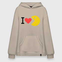 Худи SuperOversize хлопок I love Packman