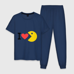 Мужская пижама хлопок I love Packman