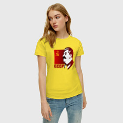 Женская футболка хлопок Сталин - фото 2