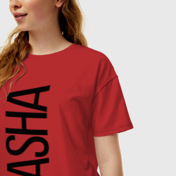 Женская футболка хлопок Oversize Саша - фото 2