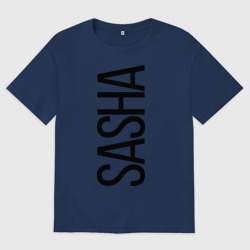 Женская футболка хлопок Oversize Саша