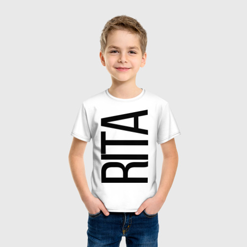 Детская футболка хлопок Рита, цвет белый - фото 3