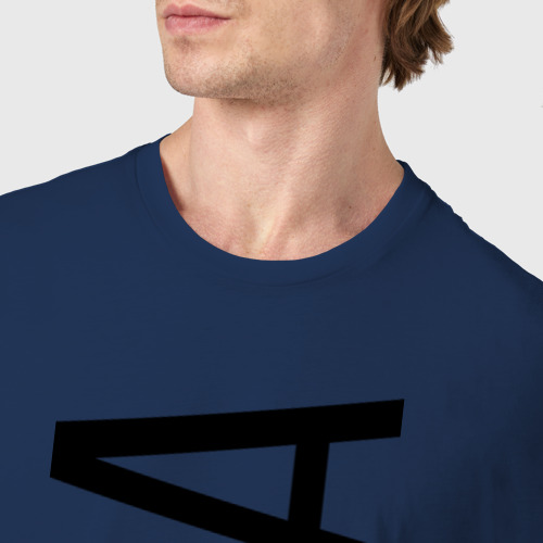 Мужская футболка хлопок Арина, цвет темно-синий - фото 6