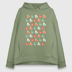 Женское худи Oversize хлопок Утки