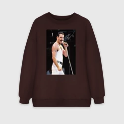 Женский свитшот oversize без начеса хлопок Freddy