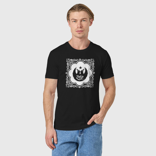 Мужская футболка хлопок Jimmy Page, цвет черный - фото 3