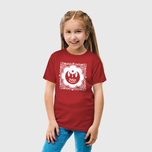 Детская футболка хлопок Jimmy Page, цвет красный - фото 5